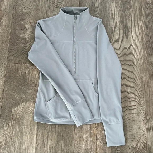 ZYIA ACTIVE Gray Pocket 1/2 Zip Athletic Pullover Size L - Picture 3 of 9
